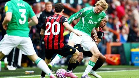 Im Zweikampf: Nick Woltemade