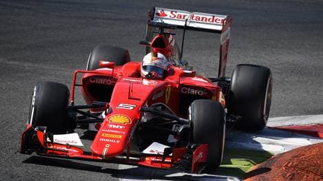 Sebastian Vettel startet von Platz drei