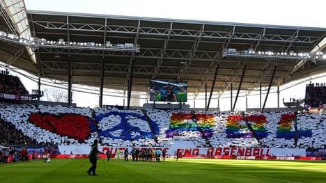 Leipzig's supporters cheer prior to the German first division Bundesliga football match RB Leipzig v Bayer Leverkusen, in Leipzig, eastern Germany on March 1, 2020. (Photo by Ronny Hartmann / AFP) / RESTRICTIONS: DFL REGULATIONS PROHIBIT ANY USE OF PHOTOGRAPHS AS IMAGE SEQUENCES AND/OR QUASI-VIDEO (Photo by RONNY HARTMANN/AFP via Getty Images)