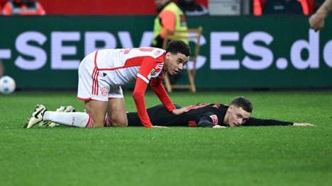 Jamal Musiala (l.) hätte nichts dagegen einzuwenden, wenn Florian Wirtz von Bayer Leverkusen zum FC Bayern wechselt
