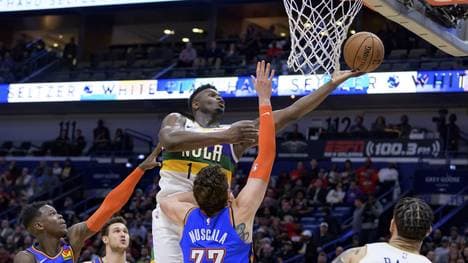 Zion Williamson gelang gegen Dennis Schröder und OKC ein neuer Karriere-Bestwert