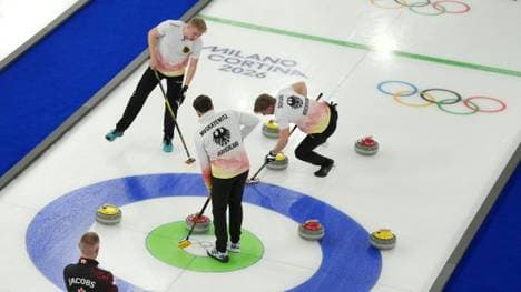 Die deutschen Curler in Aktion