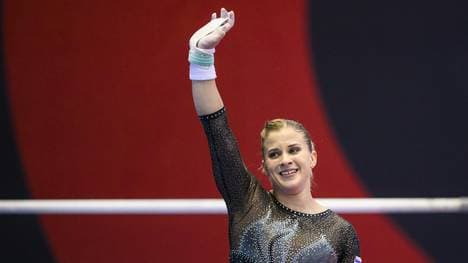 Seitz wurde Europameisterin am Stufenbarren