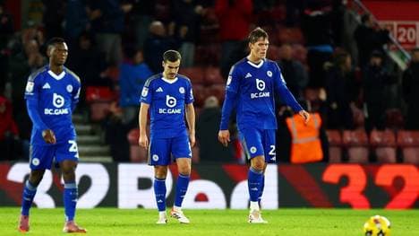 Leicester droht der Abstieg in die 3. Liga