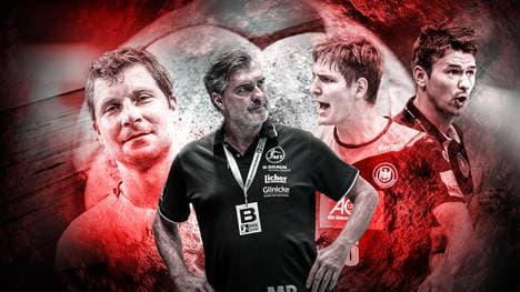 Daniel Stephan (l.) und Michael Roth (2.v.l.) verstehen die Nicht-Nominierung Finn Lemkes (2.v.r.) nicht