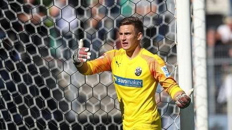 Vor seiner Suspendierung stand Martin Fraisl in elf von 13 Spielen im Tor von Sandhausen