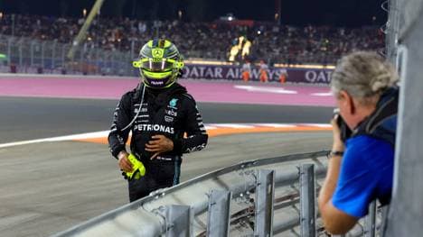 Lewis Hamilton nach seinem frühen Aus in Katar