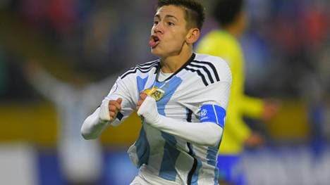 Nächster Gegner des U17-Team des DFB: Argentinien um Claudio Echeverri