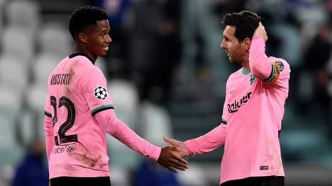 Ansu Fati (l.) fällt für mehrere Monate aus