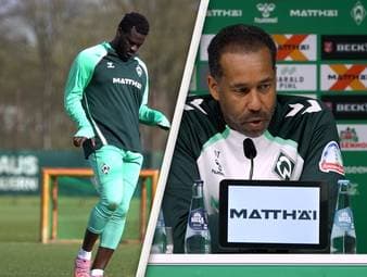 Victor Boniface sorgt mit seinem Fitnesszustand für Irritationen bei Werder Bremen. Jetzt spricht sein Trainer Daniel Thioune.