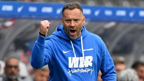 Pal Dardai feiert den Sieg der Hertha gegen den VfB