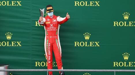 Mick Schumacher feiert seinen fünften Podestplatz der Saison