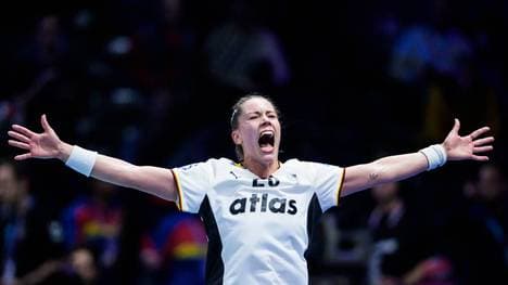 Emily Vogel steht mit Deutschlands Handballerinnen im WM-Finale