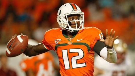 Jacory Harris spielte bei den Miami Hurricanes 