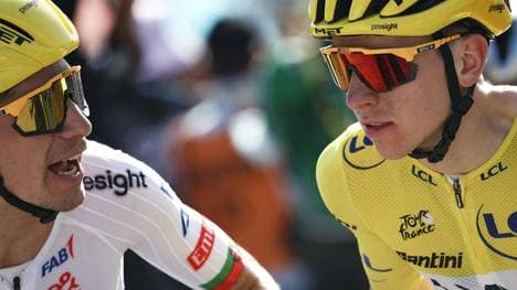 Ohne Joao Almeida: Tadej Pogacar (r.)