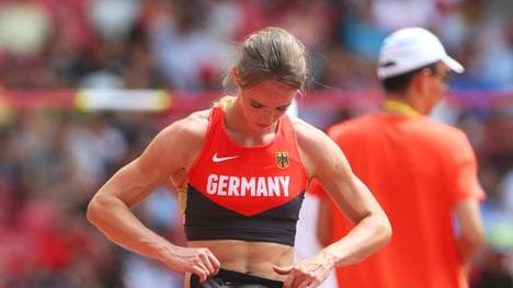 Silke Spiegelburg bei der Leichtathletik-WM in Peking