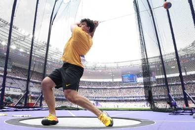 Absurde Szenen um deutschen Hammerwerfer