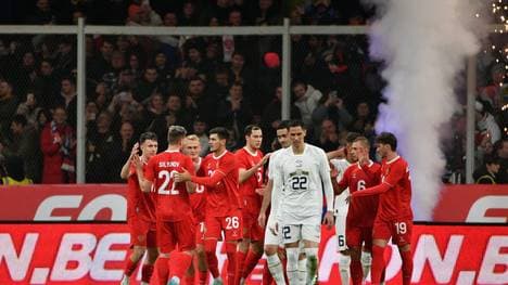 Russland feiert gegen Serbien