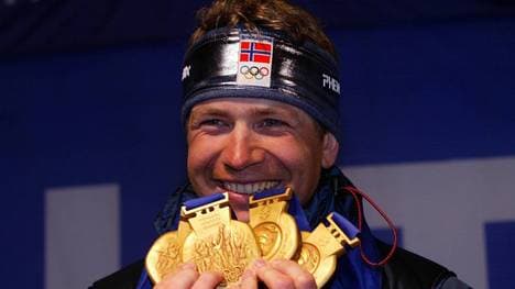 Ole Einar Björndalen gewann bei den Olympischen Winterspielen in Salt Lake City 2002 vier Goldmedaillen