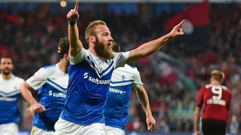 Marco Sailer vom SV Darmstadt 98 jubelt