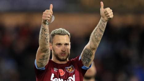 Marko Arnautovic gewinnt die Wahl zum Fußballer des Jahres in Österreich. Für den ehemaligen Bremer Profi ist es die erste Auszeichnung. , Marko Arnautovic spielt in der Premier League für West Ham United 