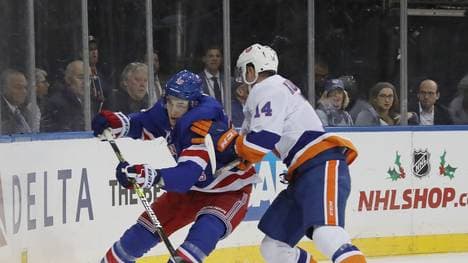 Tom Kühnhackl unterlag im Stadtduell gegen die New York Rangers