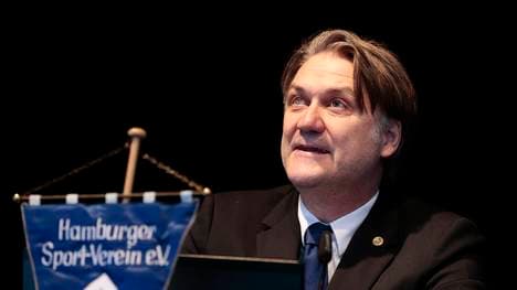 Dietmar Beiersdorfer ist zufrieden mit HSV-Coach Bruno Labbadia