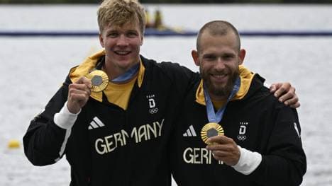 Max Lemke (r.) feiert zwei Olympiasiege 2024
