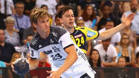 Zwischen dem THW Kiel und den Rhein-Neckar Löwen geht es hoch her