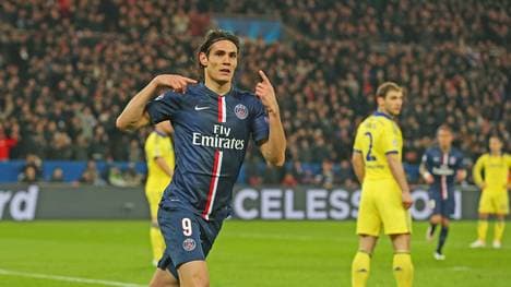 Edinson Cavani Paris St.-Germain FC Chelsea Torjubel