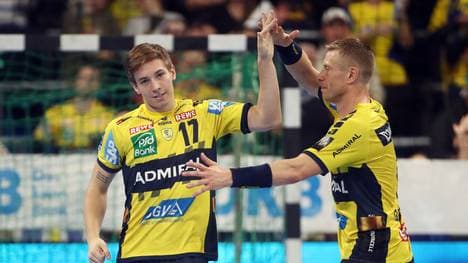 Jerry Tollbring (l.) war bester Werfer der Rhein-Neckar Löwen Die Rhein-Neckar Löwen scheitern zum fünften Mal in Folge im  CL-Achtelfinale. das Aus gegen Nantes war besonders dramatisch