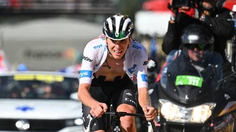 Tadej Pogacar brach 2023 am Col de la Loze ein