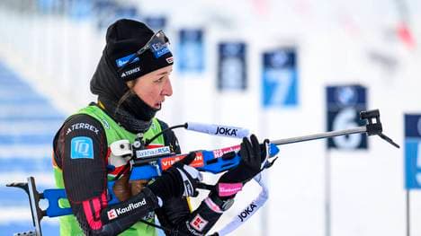Franziska Preuß erreicht im Sprint in Oberhof den 5. Platz