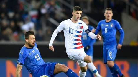 Christian Pulisic führte die USA gegen Italien als Kapitän aufs Feld