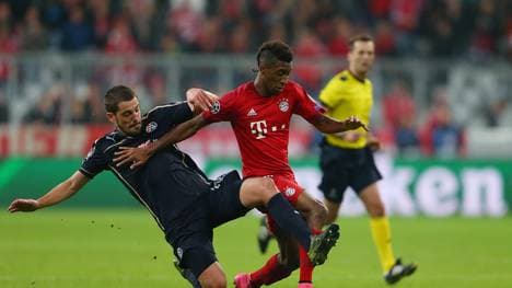 Arijan Ademi (l.) verlor mit Zagreb mit 0:5 gegen den FC Bayern