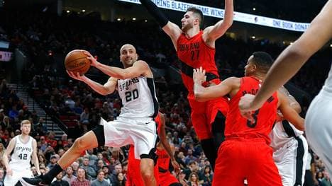 Manu Ginobili glänzte gegen Portland