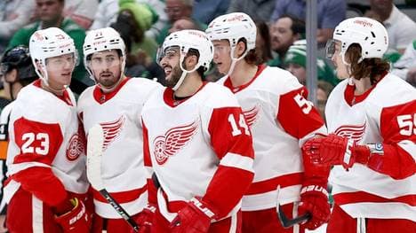 Detroit Red Wings mit Moritz Seider gewinnen gegen Boston