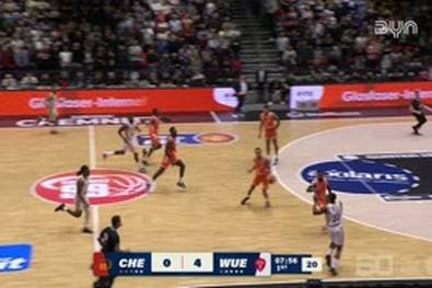 Spiel Highlights zu NINERS Chemnitz - Fitness First Würzburg Baskets