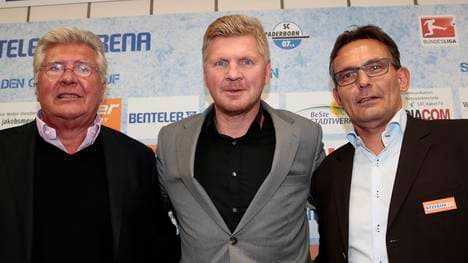 Stefan Effenberg bei seiner Vorstellung als Cheftrainer des SC Paderborn