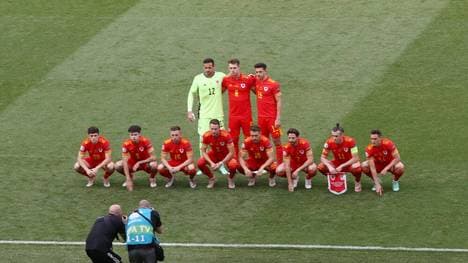 Wales vor dem Spiel gegen Italien