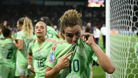 Girelli beim 2:1 im Viertelfinale gegen Norwegen