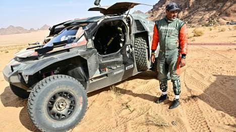 Vorn: Nasser Al-Attiyah im Dacia Sandrider