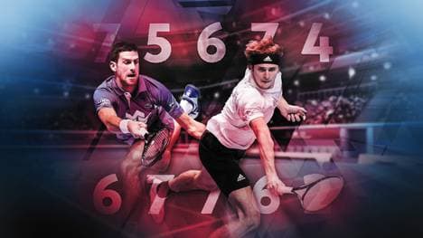 Novak Djokovic (l.) und Alexander Zverev sind bezüglich der Zukunft des Tennissports nicht einer Meinung