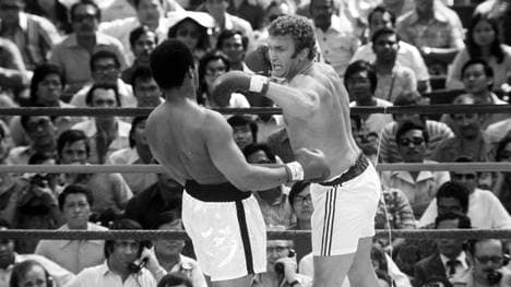 Bugner (r.) 1975 im Duell mit Ali 