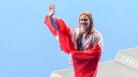 Summer McIntosh darf nach ihrem Weltrekord feiern (Archivbild)