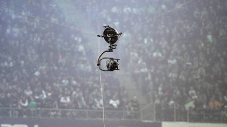 Die Spidercam in Gladbach ging zu Bruch