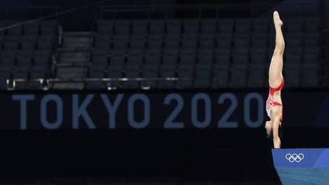 Hongchan Quan aus China gewann Olympia-Gold im Turmspringen