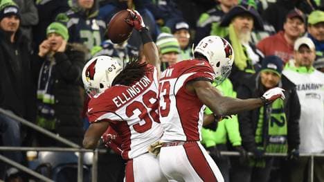 Andre Ellington (l.) erzielte für die Cardinals den entscheidenden Touchdown