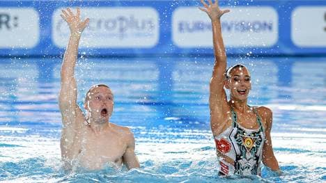 Das deutsche Synchron-Duett aus Frithjof Seidel und Michelle Zimmer hat bei der WM den neunten Platz erreicht