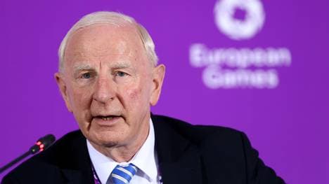 Patrick Hickey am Rande der Europaspiele in Baku